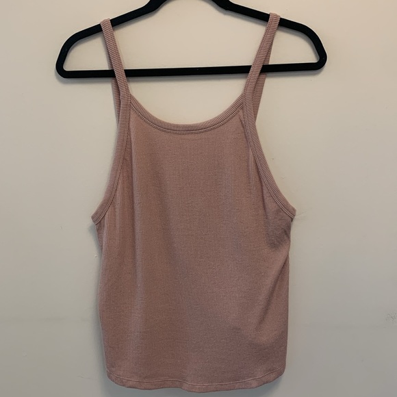 Free People Tops - FREE PEOPLE Intimately ribbed tank top square low back blush size large BNWOT